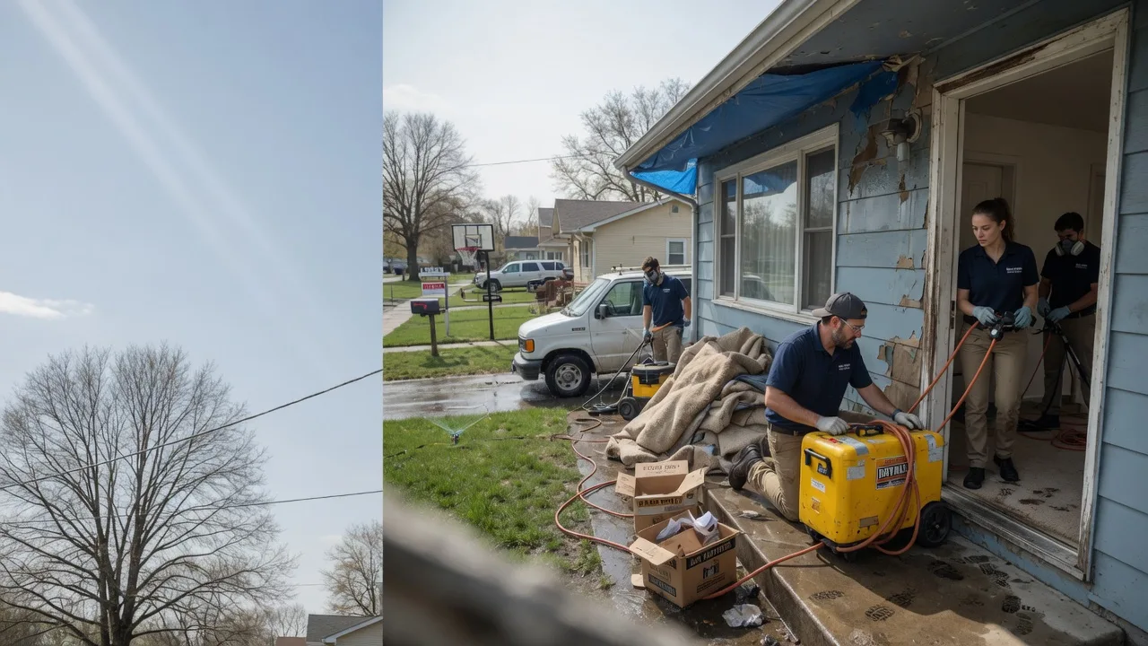 Basement Flood Cleanup in Rochester, IL near me